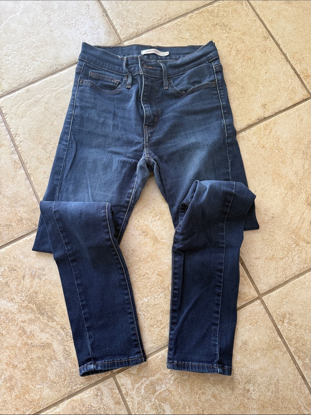 Levi's Women's Skinny Jeans in Dark Blue Wash